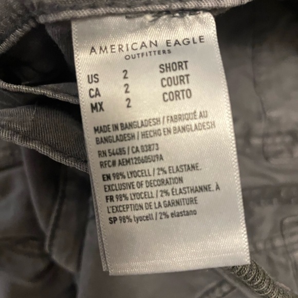 AMERICAN EAGLE Dreamy Drape Stretchy Cargo Pants Size 2 Short - Picture 3 of 12